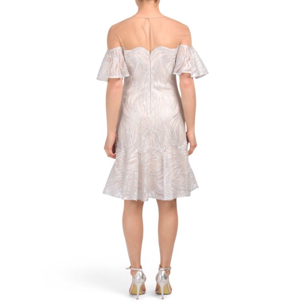 Metallic Embroidered Dress - Picture 2 of 7